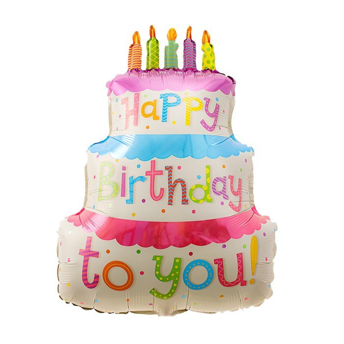 Ballon XL Verjaardagstaart Greetz