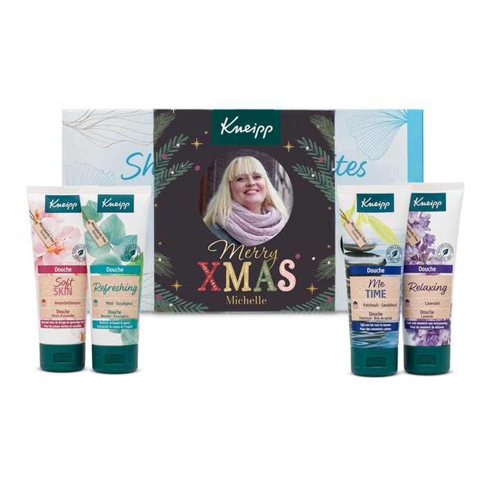 Kneipp | Giftset Douche met eigen naam en foto | Merry Xmas