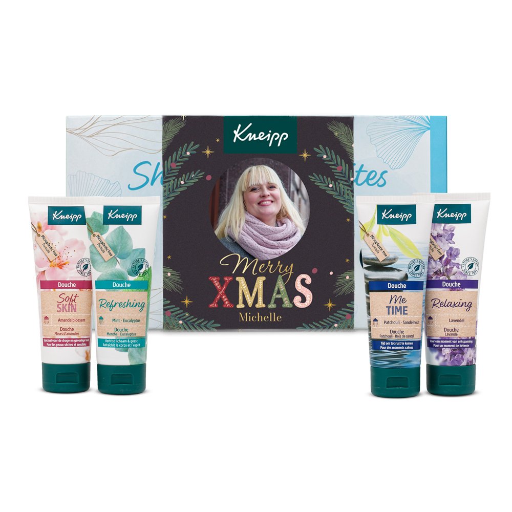 Kneipp | Giftset Douche met eigen naam en foto | Merry Xmas