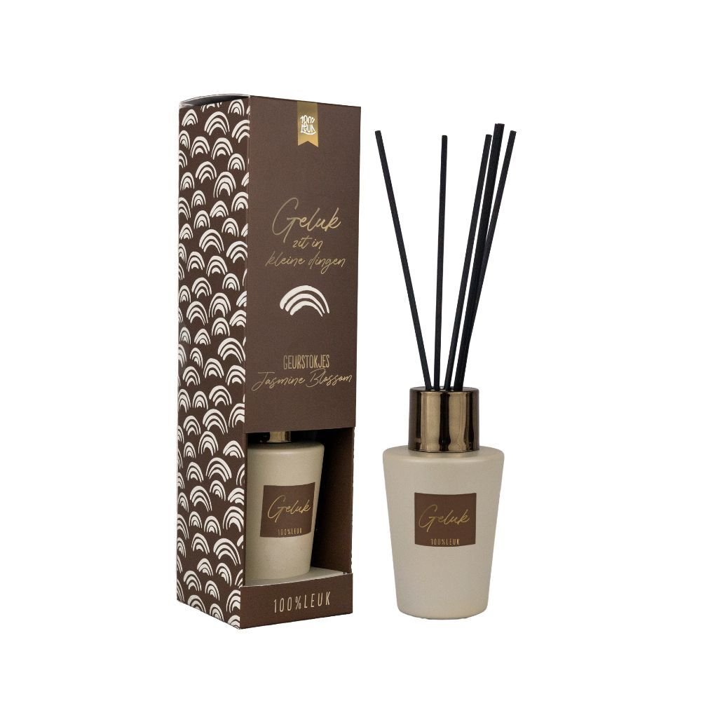 Geurstokjes Geluk zit in de kleine dingen 100 procent Leuk
