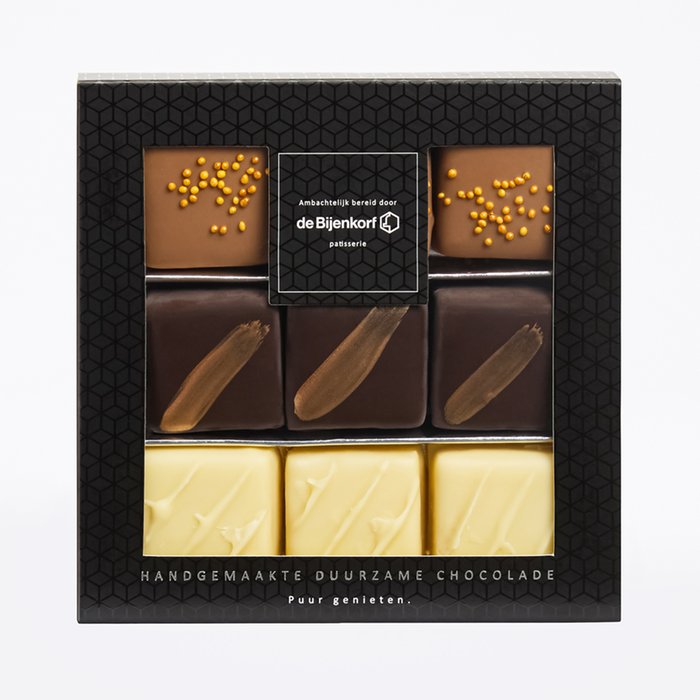 Patisserie de Bijenkorf | Bonbons | 9 stuks