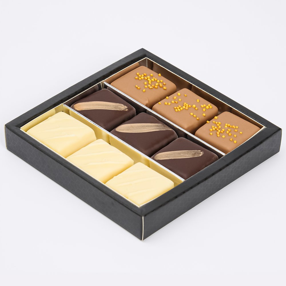 Patisserie de Bijenkorf Bonbons 9 stuks Letterbox Gifts