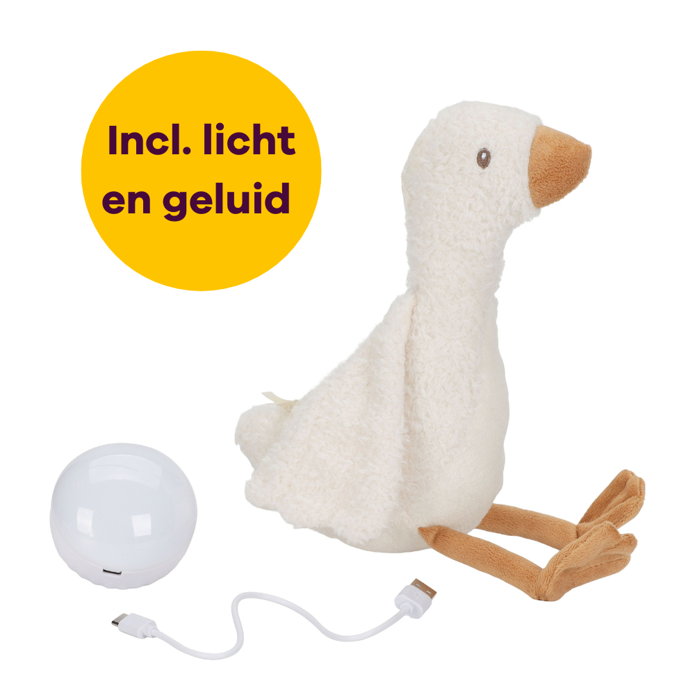 Little Dutch | Knuffelgans met licht geluid | Soft Toy