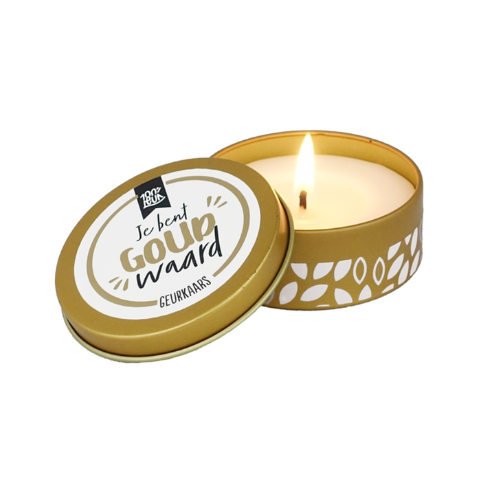 100% Leuk | Geurkaars | Goud waard