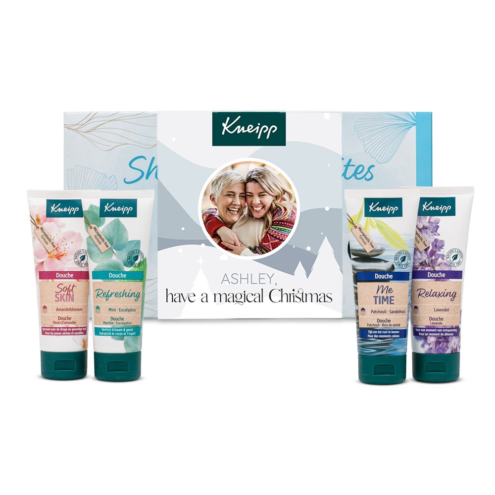 Kneipp Giftset Douche met eigen foto en naam Kerst Beauty