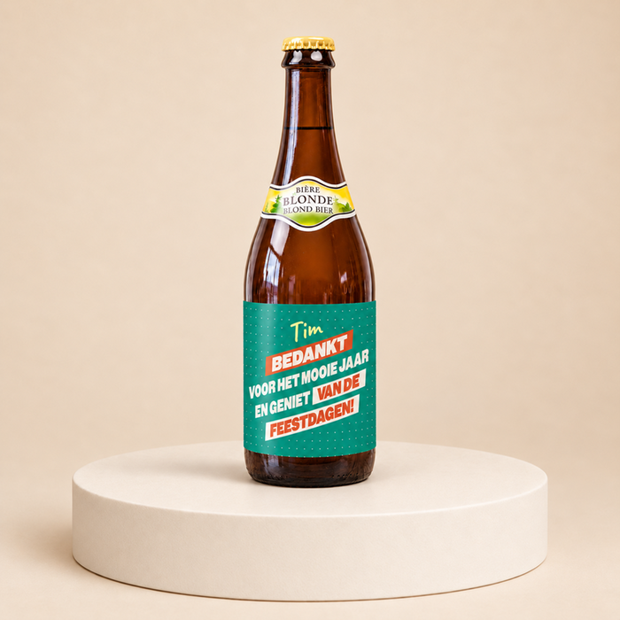 La Chouffe | Bedankt voor het mooie jaar en geniet van de feestdagen! | Naam aanpasbaar