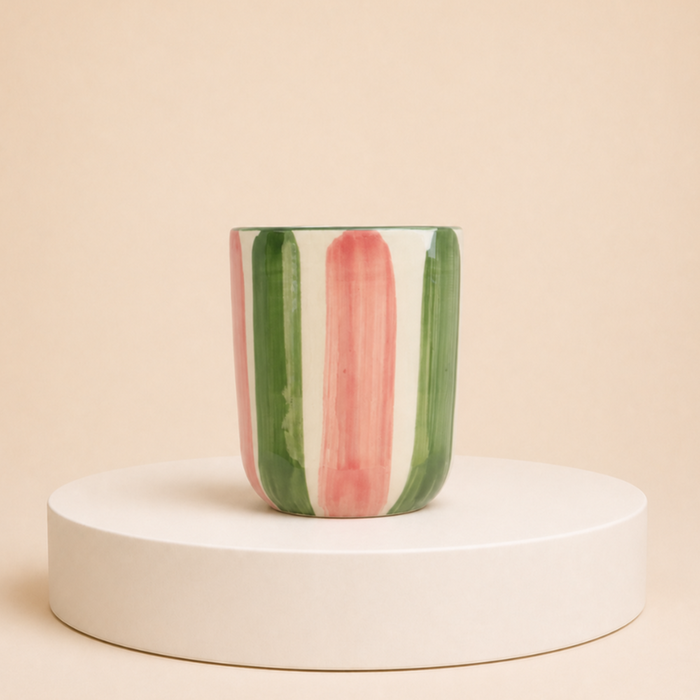 Lenta Living | Mok | Roze & groen