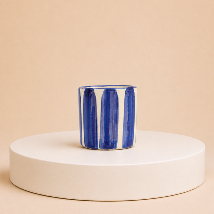Lenta Living | Beker medium | Blauw