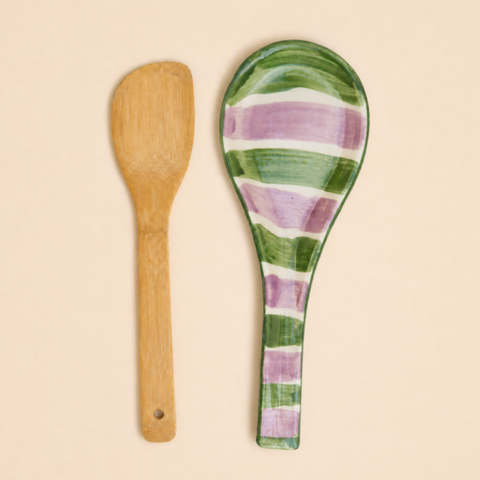 Lenta Living | Spatelhouder | Groen & paars