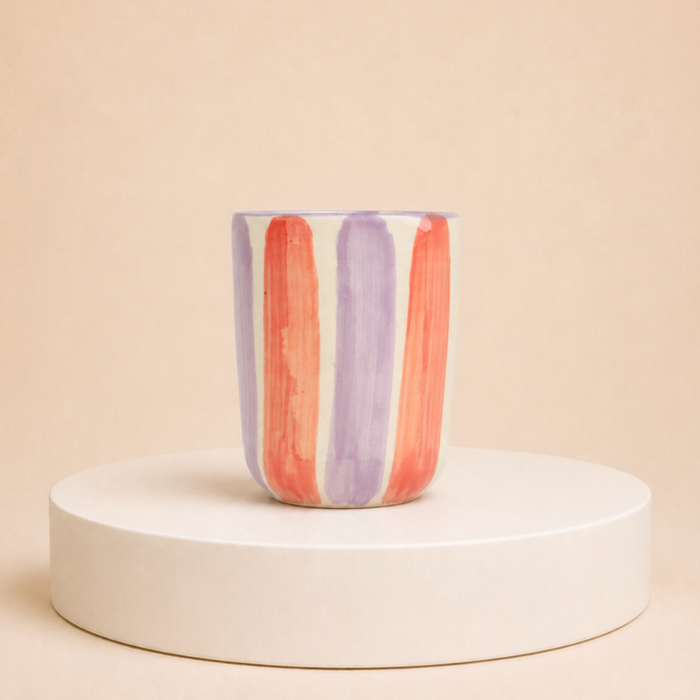 Lenta Living | Mok | Paars & oranje