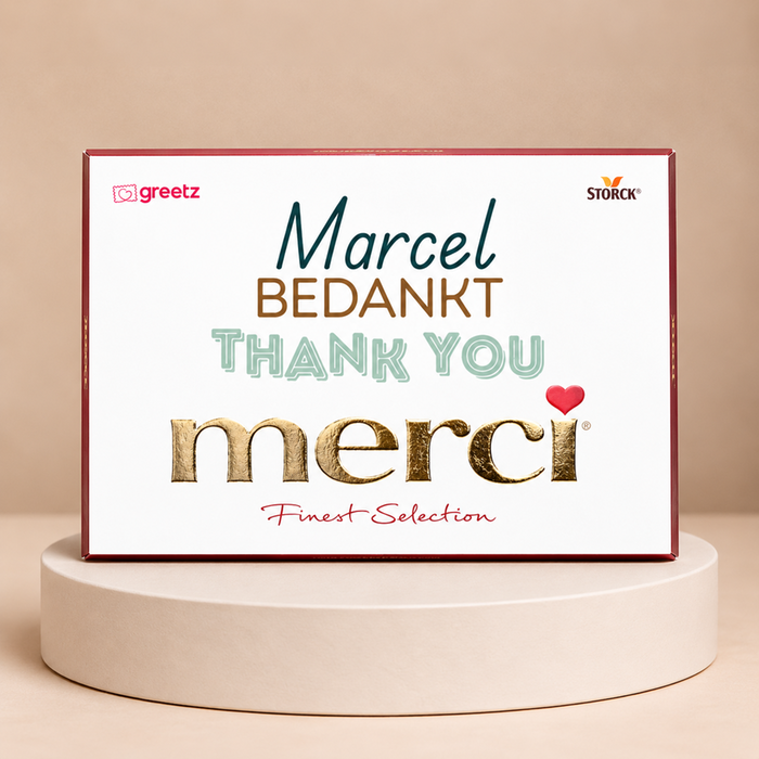 Merci | Bedankt met eigen naam | 400g