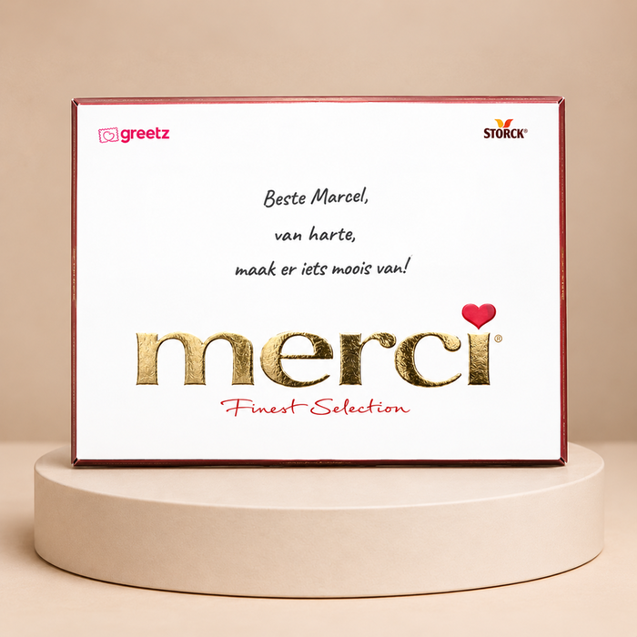Merci | Van harte met eigen tekst | 400g