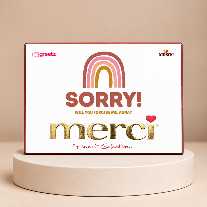Merci | Sorry met eigen tekst | 400g