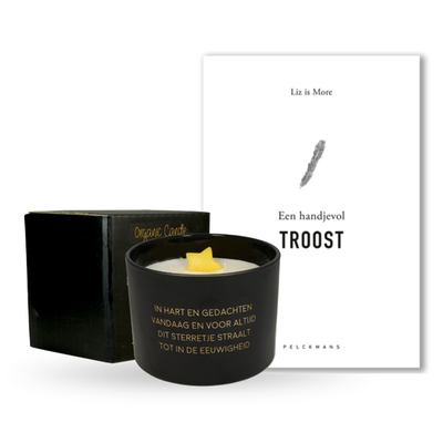 Een handjevol troost | Boek & My Flame geurkaars