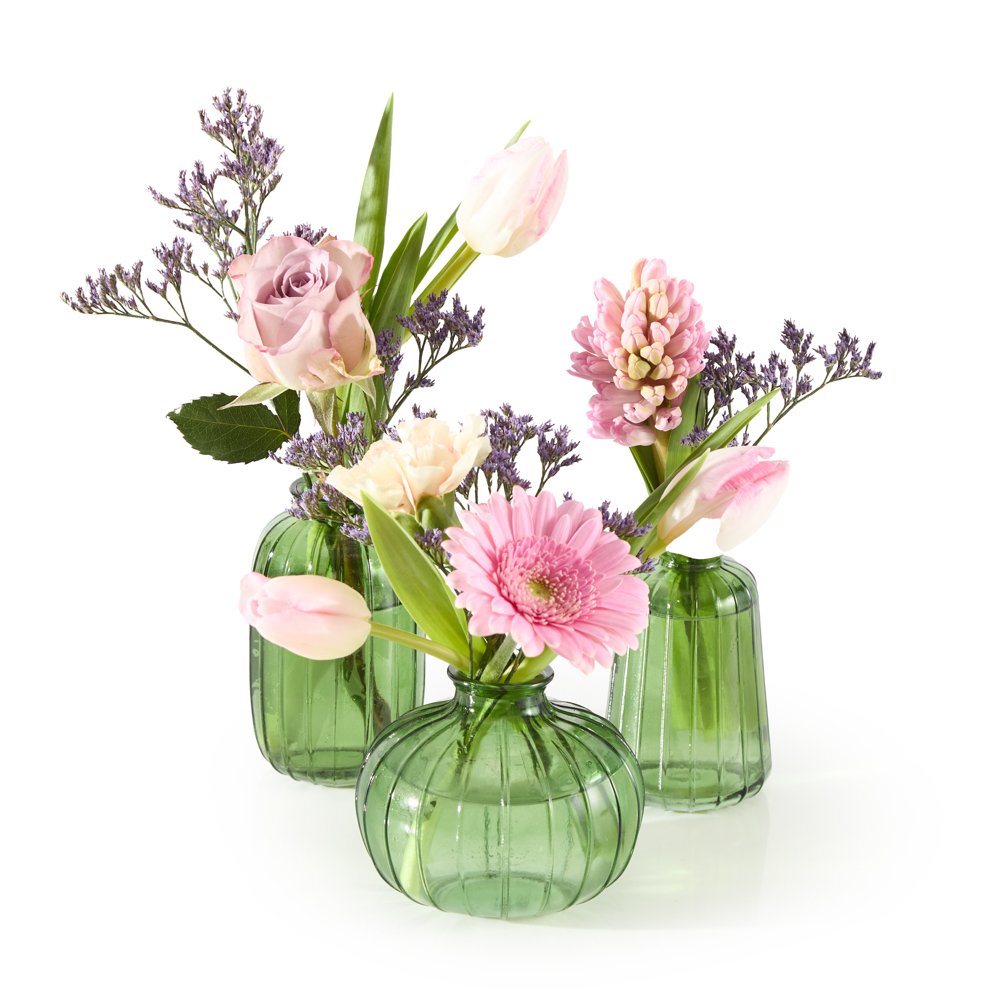 Voorjaarsbloemen Incl. 3 vaasjes Greetz