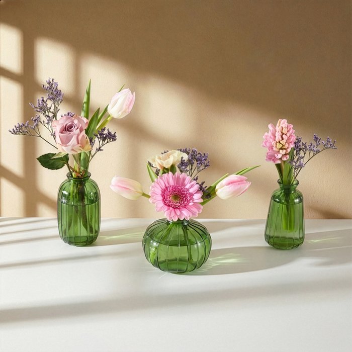 Voorjaarsbloemen | Incl. 3 vaasjes