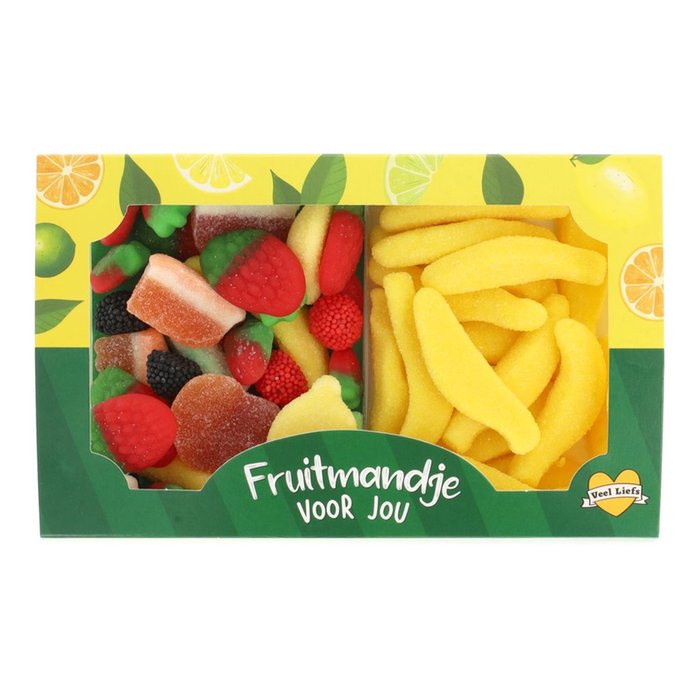 Veel liefs | Cadeaupakket | Fruitmandje voor jou | 280gr