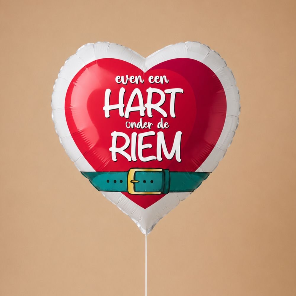 Ballon Hart onder de riem Greetz