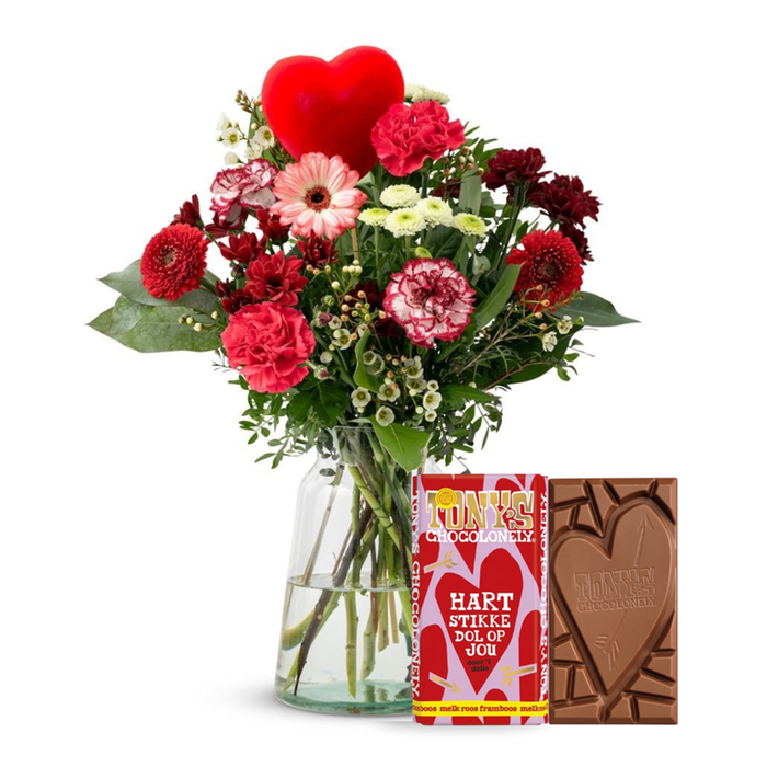 Boeket Gracieus | Incl. Hartjes steker