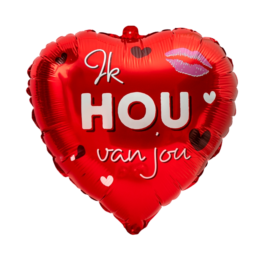 Ballon Hart Ik hou van jou Ballonnen Dave Roelvink