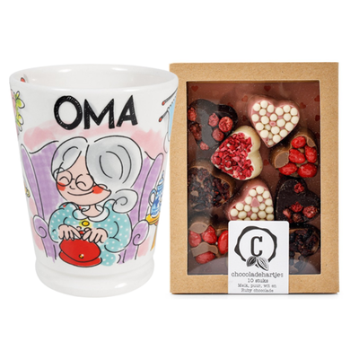 Blond Amsterdam Oma | Urban Cacao chocolade hartjes