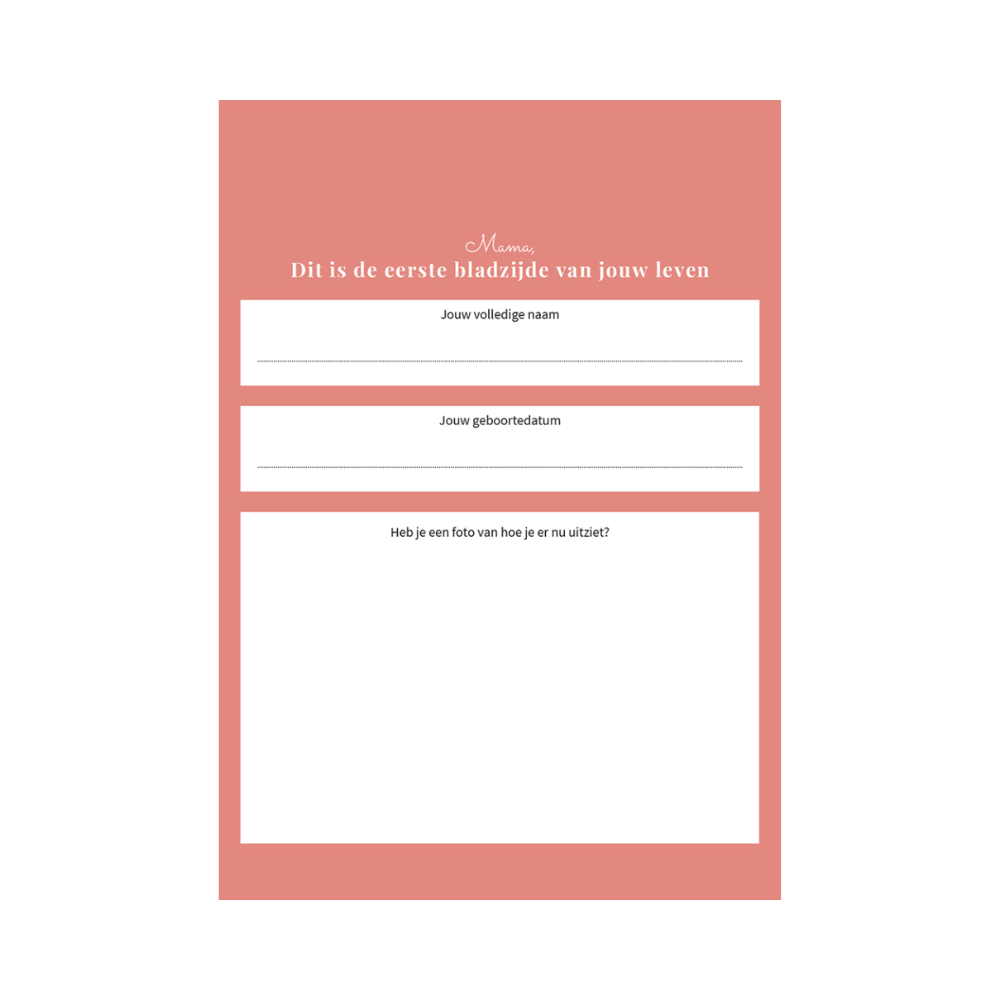 Mama, ik wil je verhaal weten Greetz