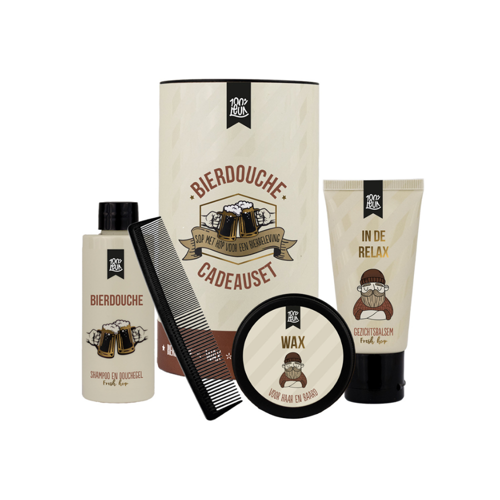 Cadeaupakket Bierdouche 100 procent Leuk