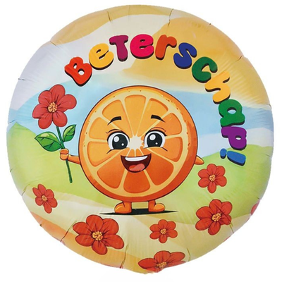 Ballon | Beterschap | Sinaasappel met bloem