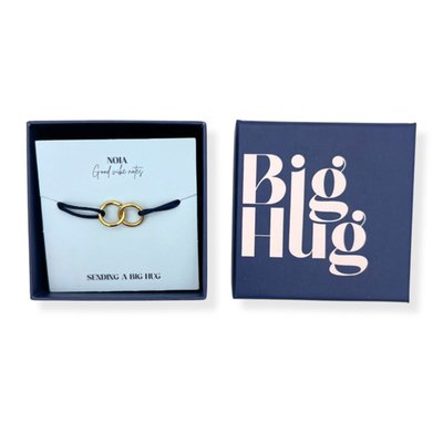 Noia Jewellery | Armband goud en donkerblauw | Big Hug 
