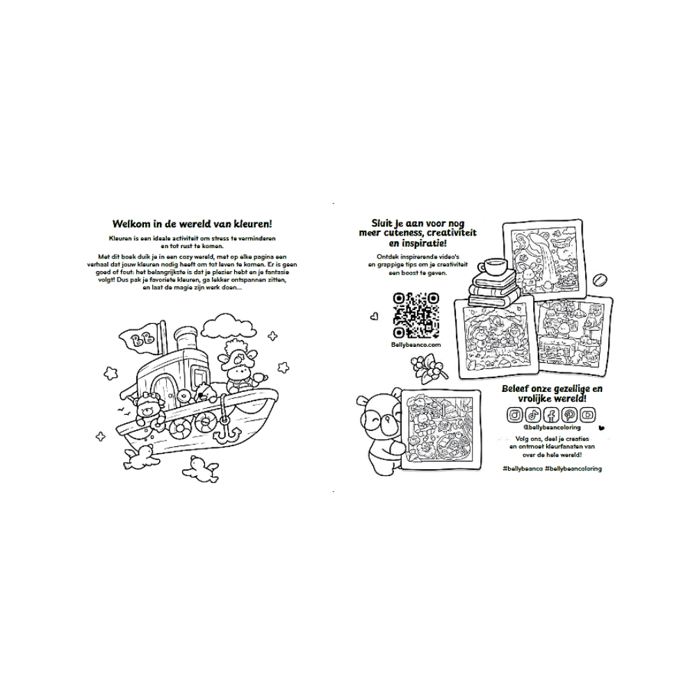 Kleurboek Cozy cute in de bakkerij Greetz