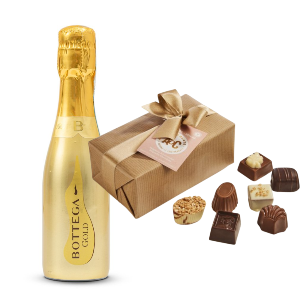 Greetz | Bottega Prosecco Gold | Art of Chocolate bonbons | Alcohol Gift