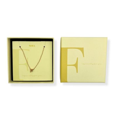 Noia Jewellery | Ketting met letter | Goud | F