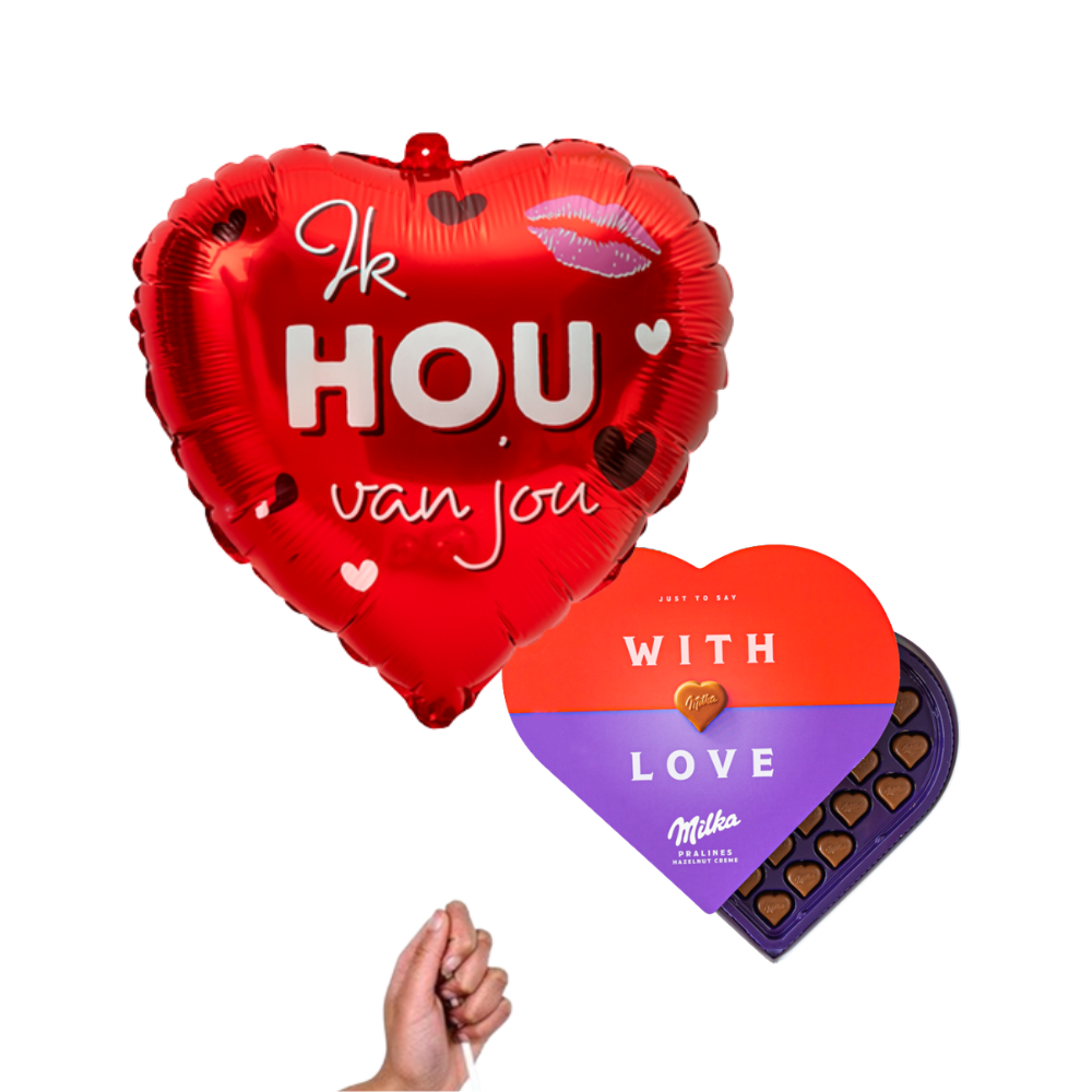 Love in the Air Ballon Pralines 165g Ballonnen Milka