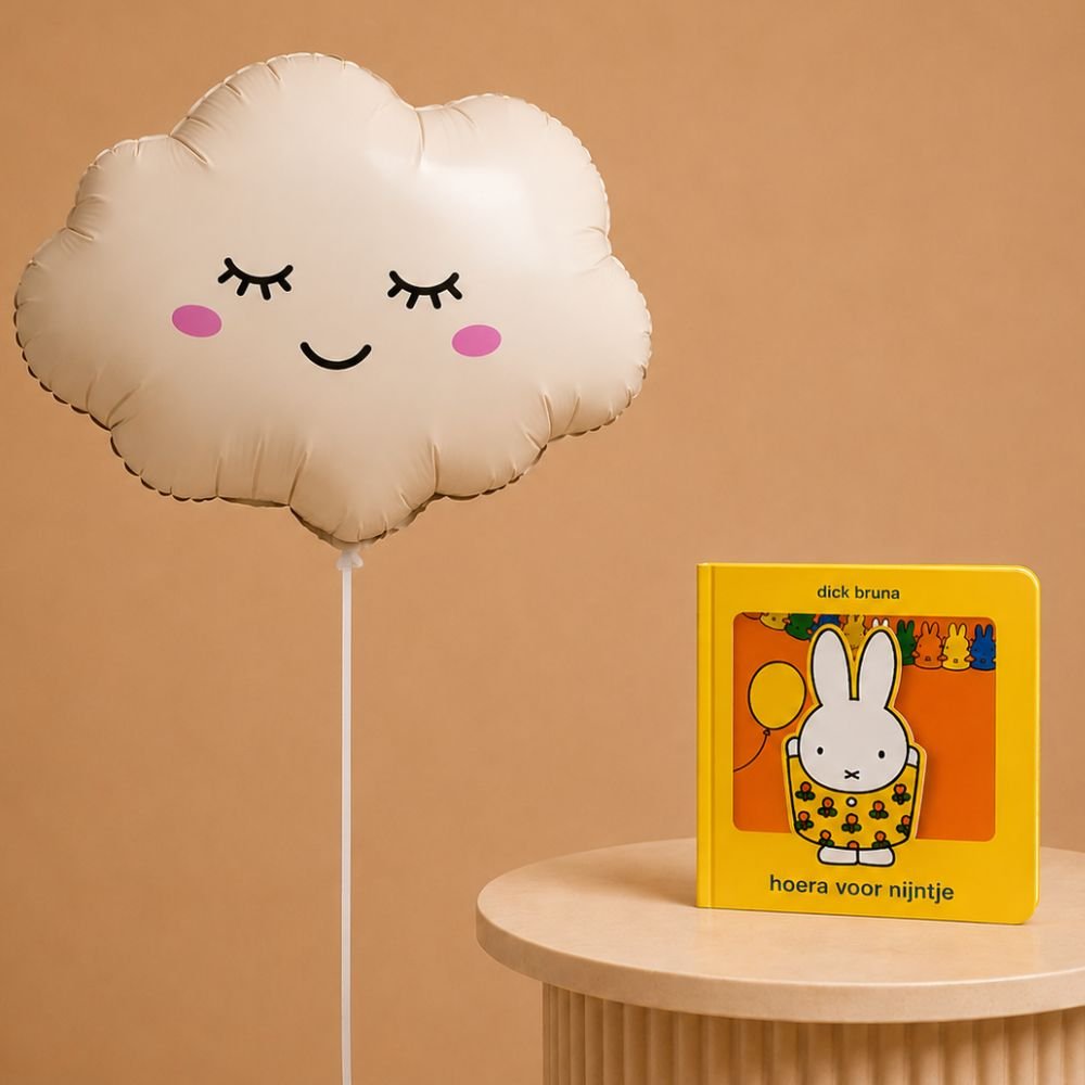 Ballon Wolk Crème Hoera voor Nijntje