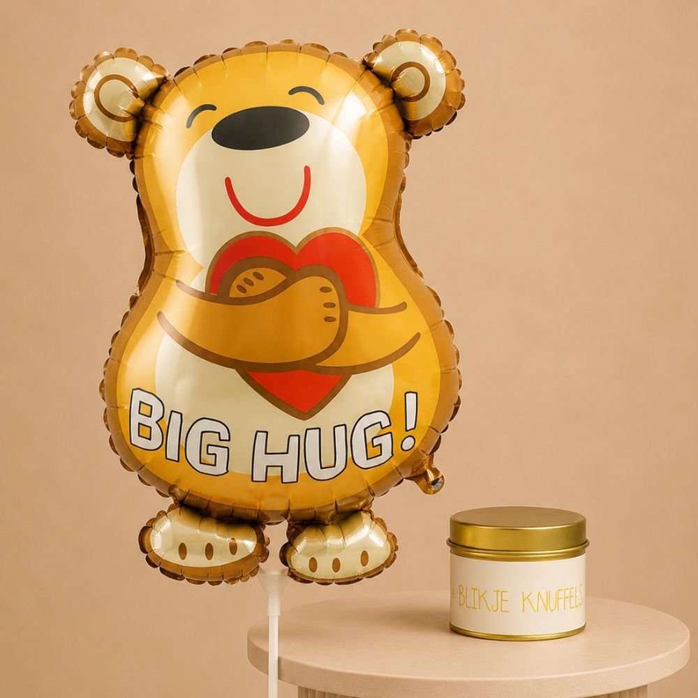 Ballon XL Beer Big hug een blikje knuffels My Flame Lifestyle