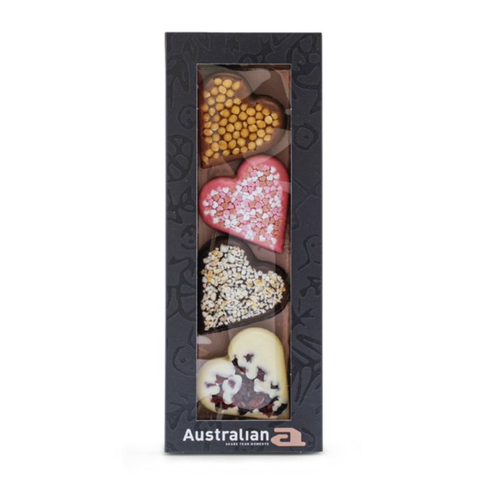 Australian | Sweethearts | Melk, Puur, Wit, Aardbei | 100gr