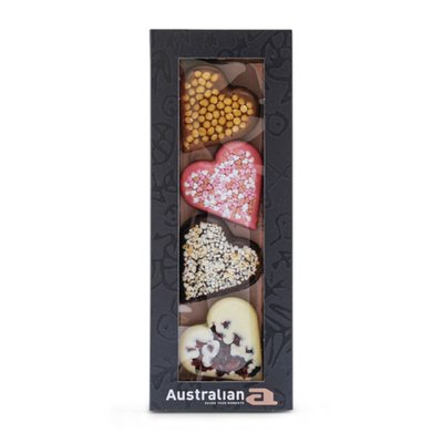 Australian | Sweethearts | Melk, Puur, Wit, Aardbei | 100gr