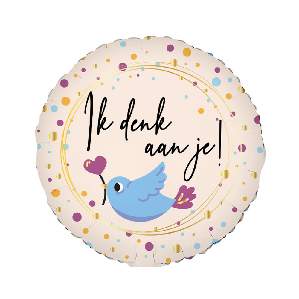 Ballon Ik denk aan je Greetz