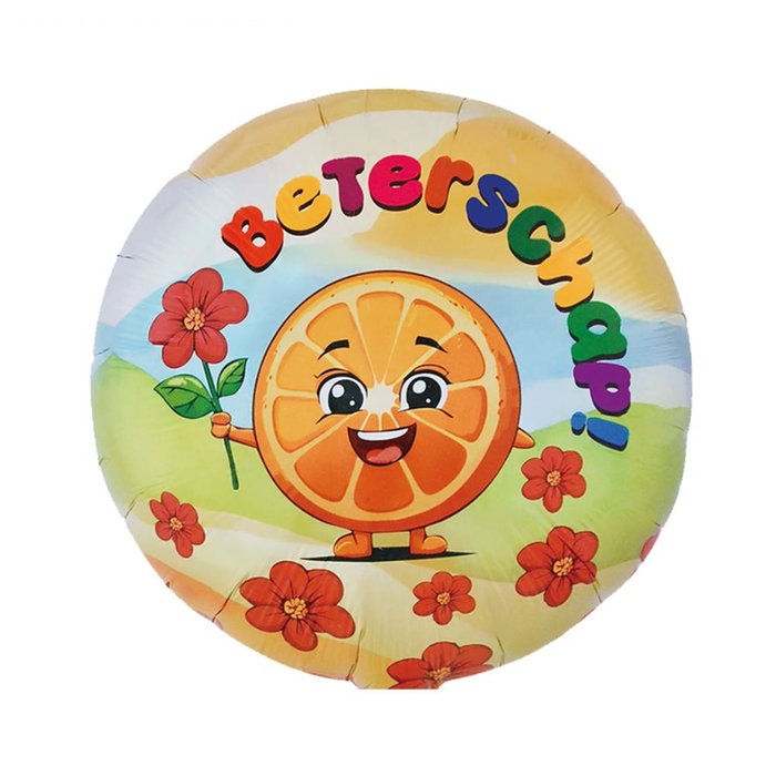 Ballon | Beterschap | Sinaasappel met bloem