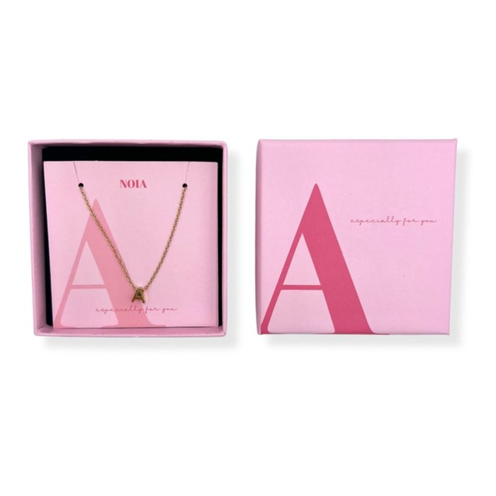 Noia Jewellery | Ketting met letter | Goud | A