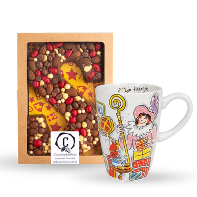 Blond Amsterdam - Sinterklaas mok | Urban Cacoa - Chocoladeletter
