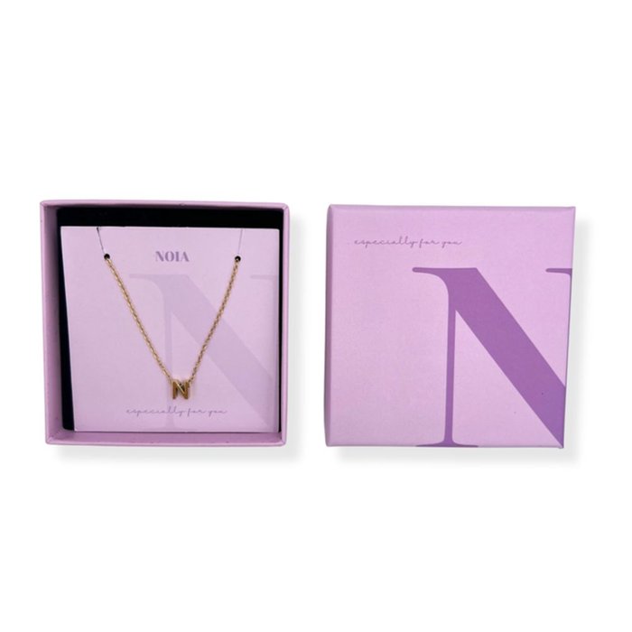 Noia Jewellery | Ketting met letter | Goud | N
