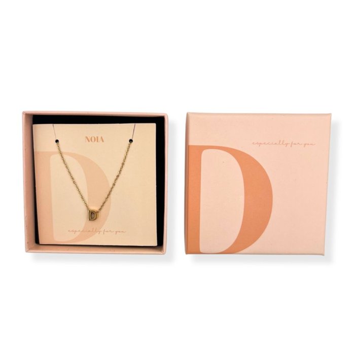 Noia Jewellery | Ketting met letter | Goud | D