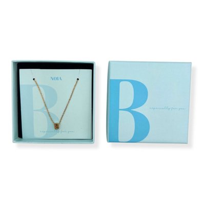 Noia Jewellery | Ketting met letter | Goud | B
