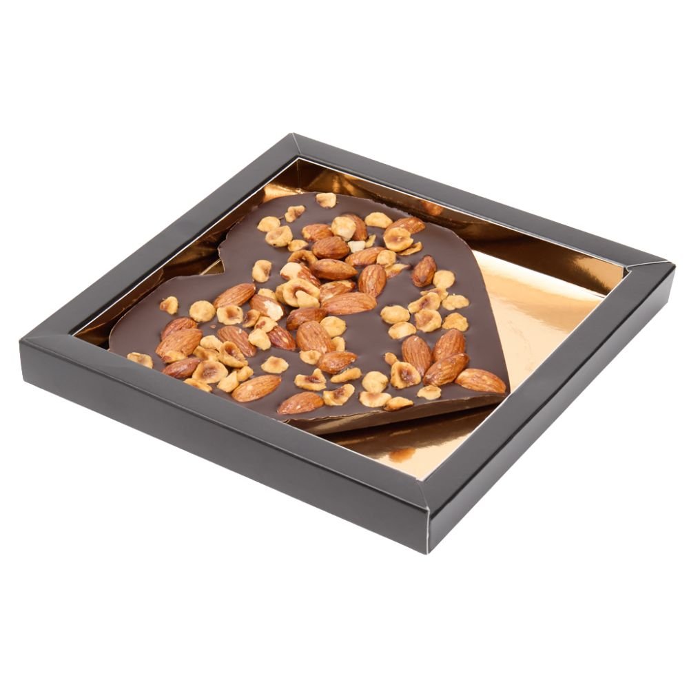 Patisserie de Bijenkorf Chocolade hart noten 225g Letterbox Gifts