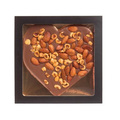 Patisserie de Bijenkorf | Chocolade-noten Hart | 225g