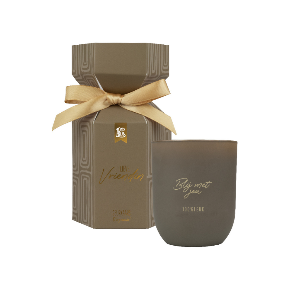 Geurkaars in cadeauverpakking Vriendin Veel Liefs