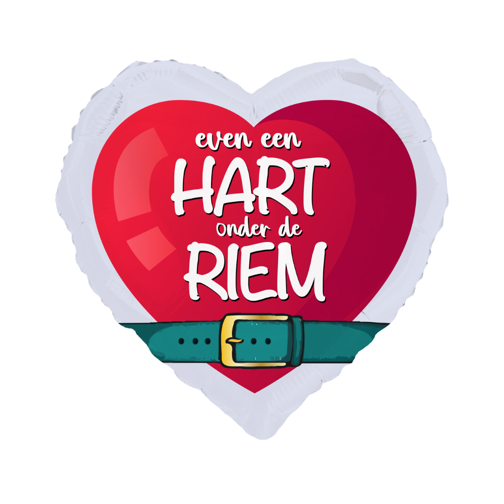 Ballon Hart onder de riem Greetz