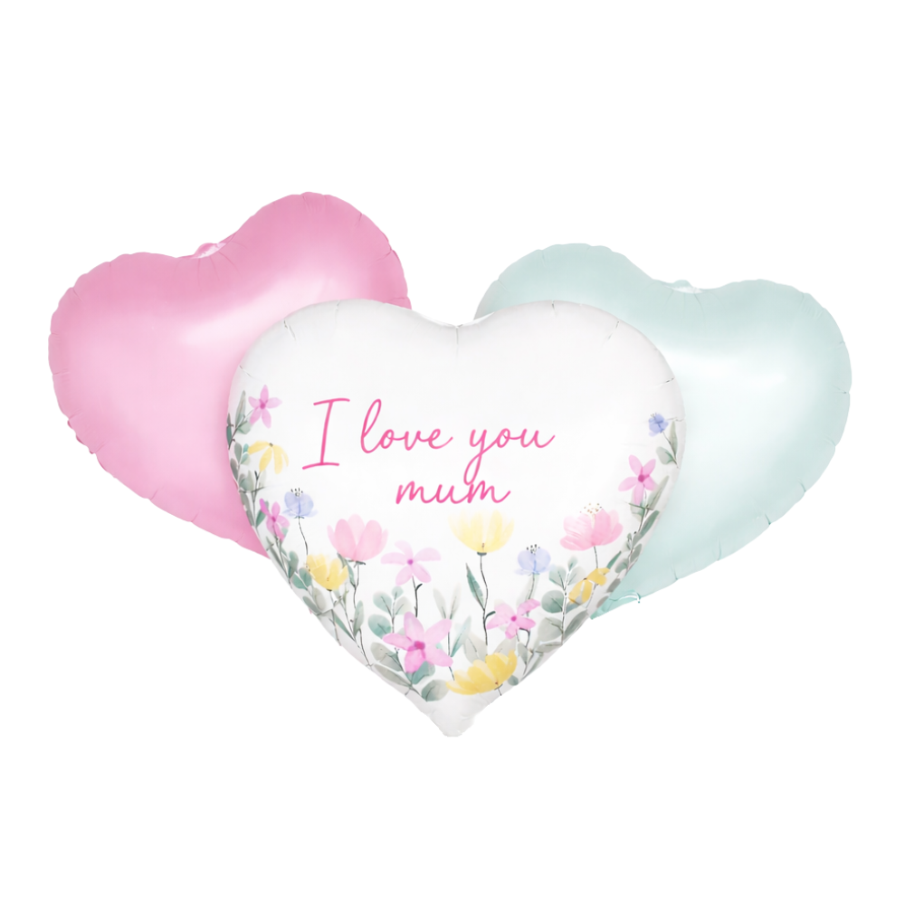 Ballonnen tros I love you mom Greetz