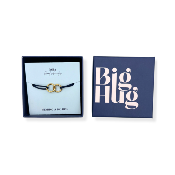 Noia Jewellery | Armband goud en donkerblauw | Big Hug 